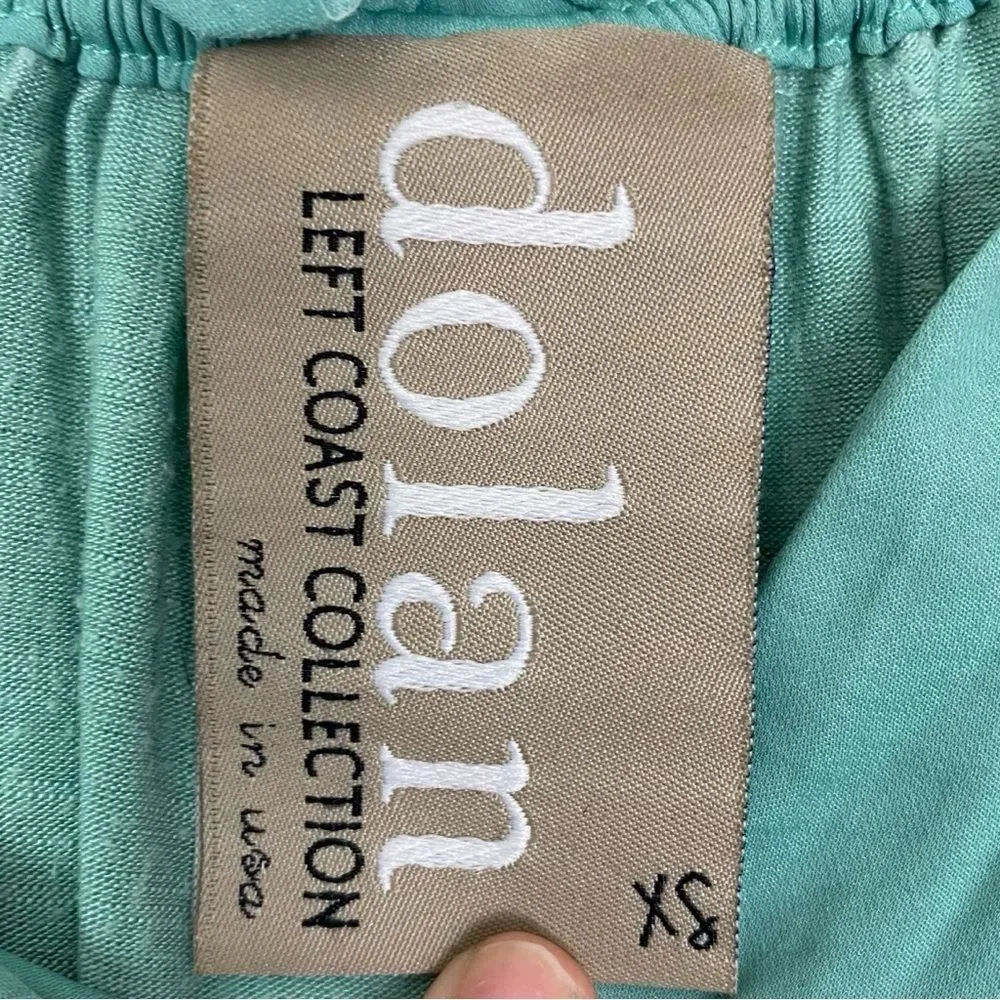 Anthropologie | Dolan | Aurelia Seafoam Green Ruffle Tie Tank Top Blouse XS - Picture 9 of 10